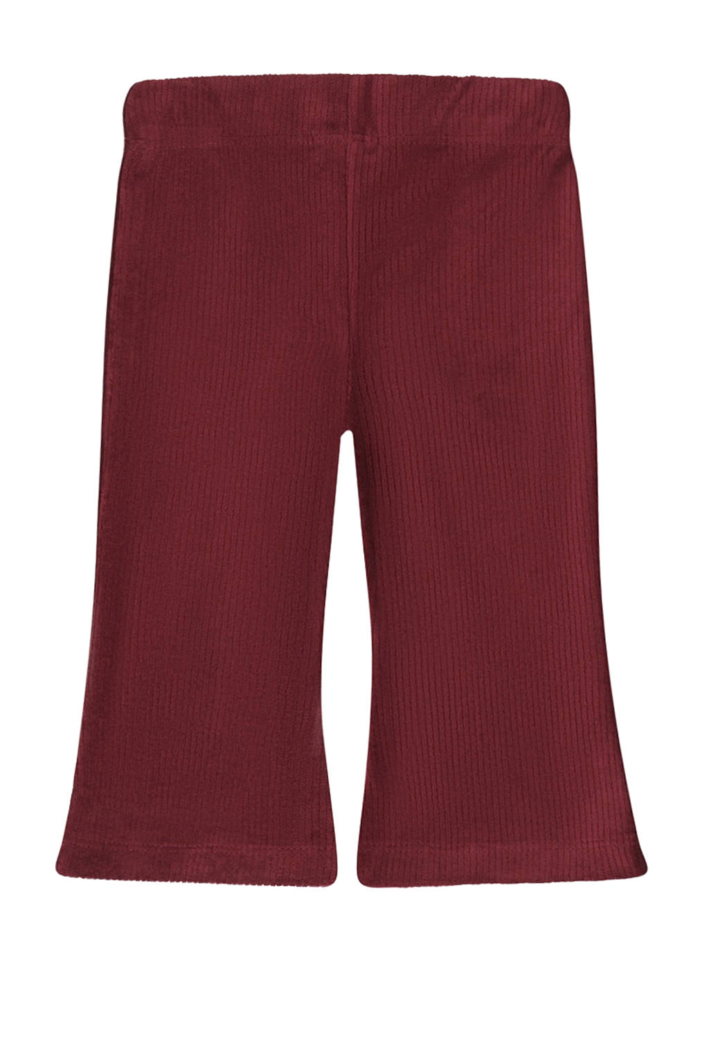 Dirkje high waist flared broek donkerrood