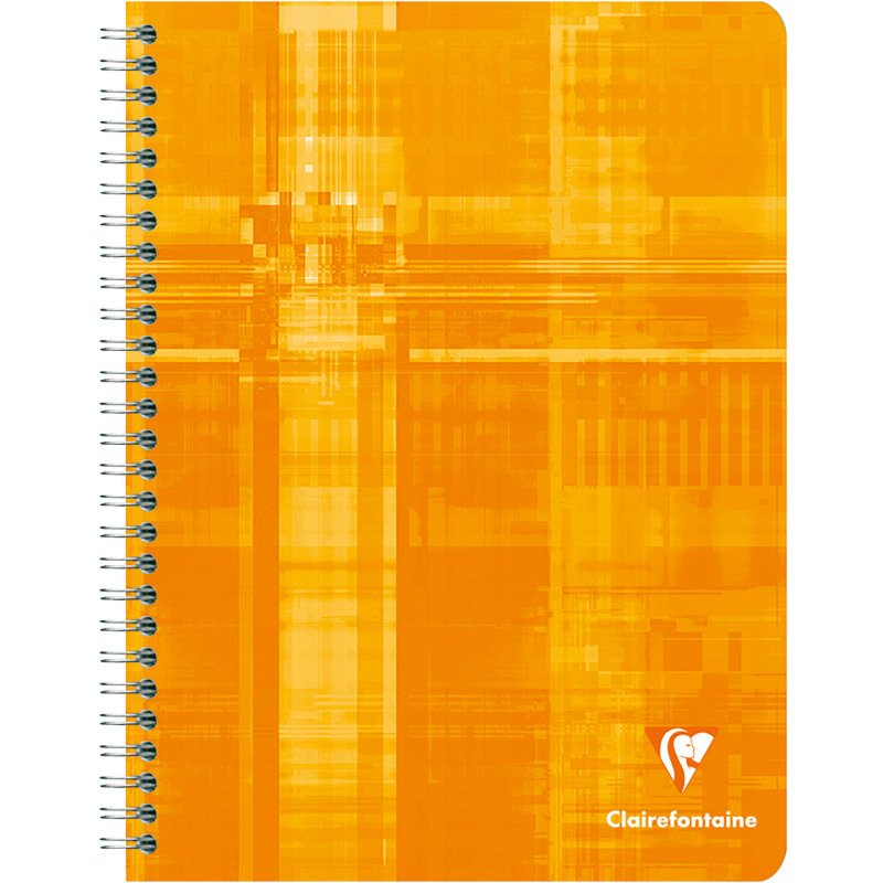 Cahier spirale Clairefontaine Metric 17 x 22 cm petits carreaux 100 pages