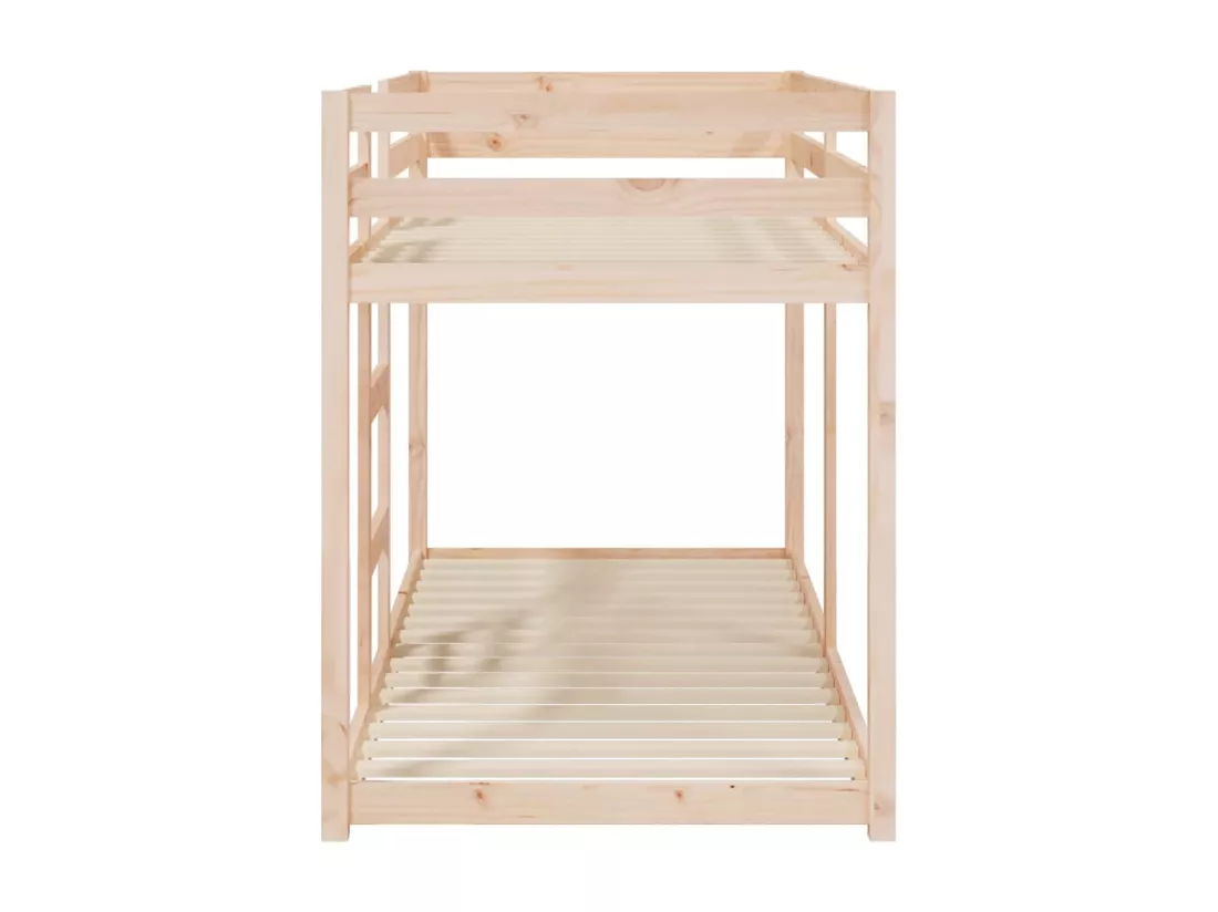 Lit superposé sans matelas 80x200 cm bois de pin massif