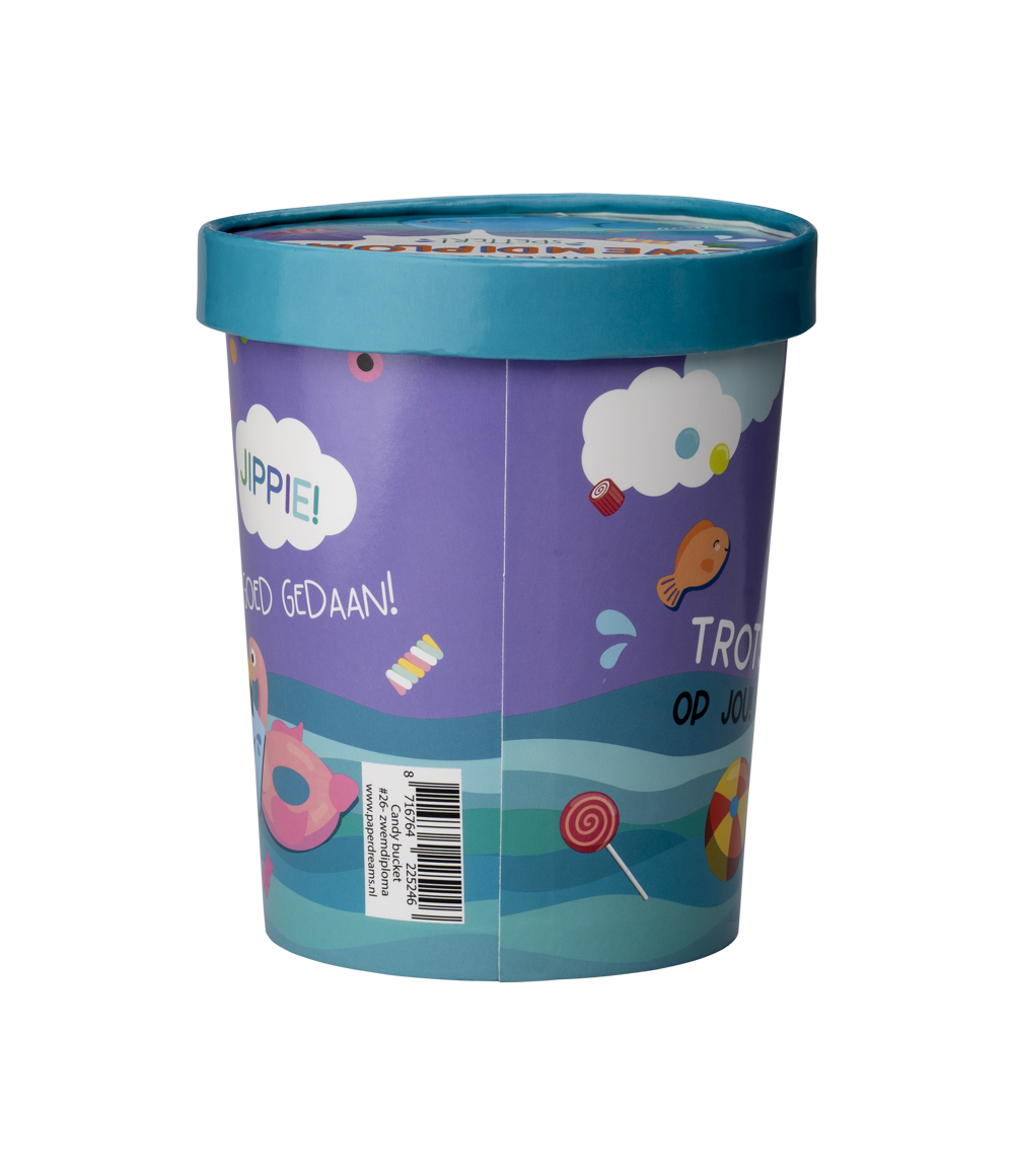 Snoepbakje Zwemdiploma 12cm