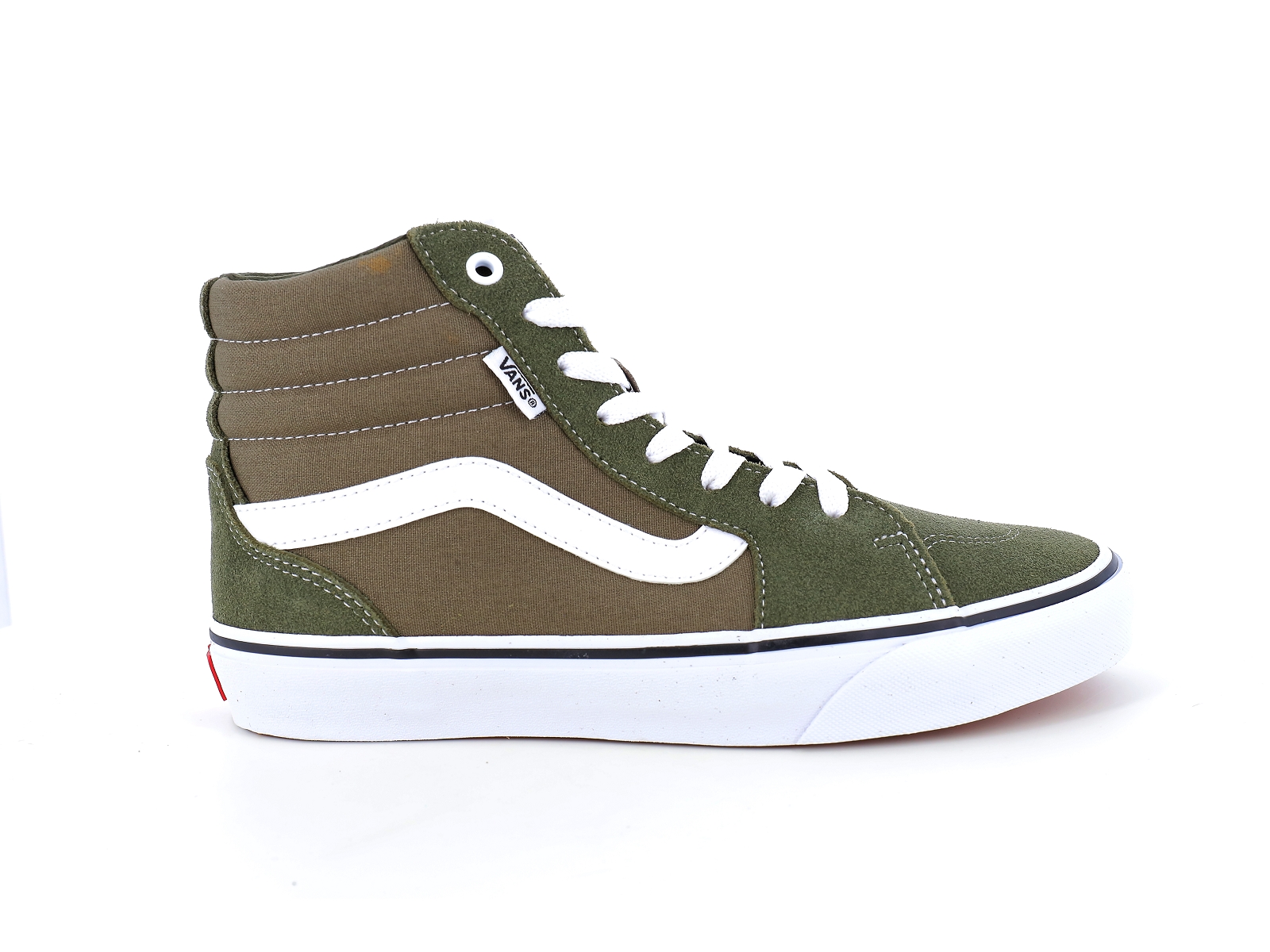 Vans-MN FILMORE HI Matières combinées Kaki