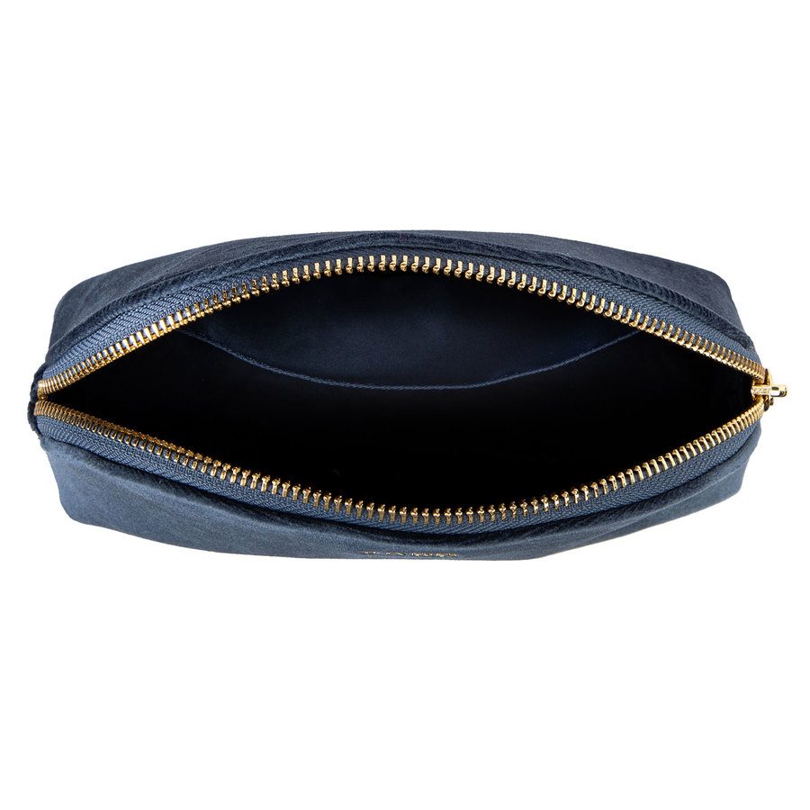 DARK Velvet Make-Up Pouch Small Sparkled Steel Blue
