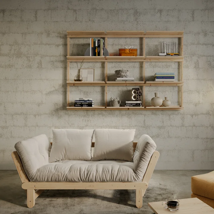 Karup Design - Groove Wandregal, Wide, H 47,5 x 192 cm, Kiefer natur