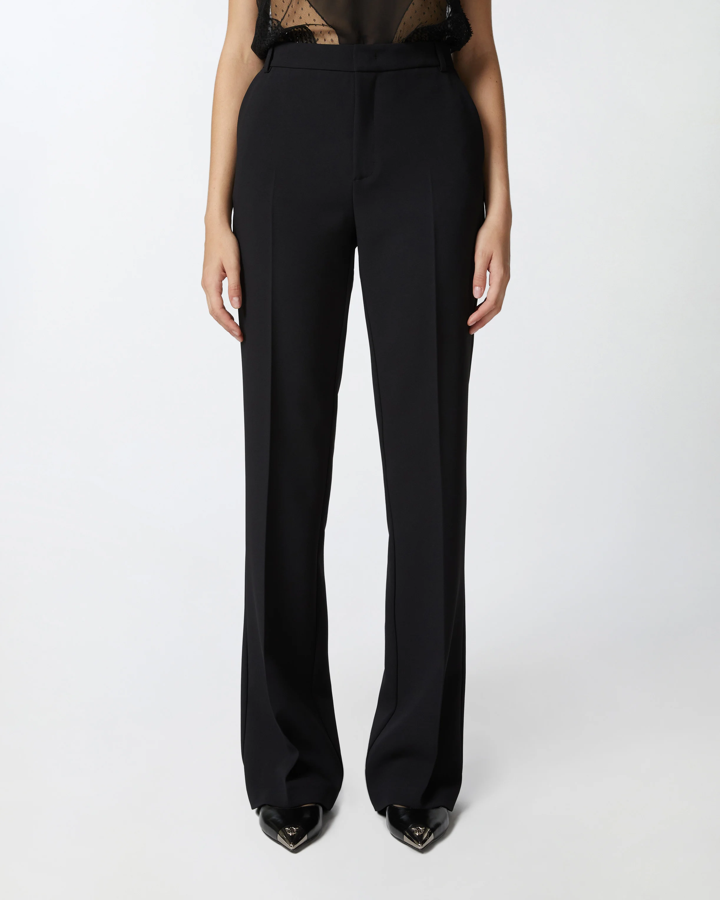 Pantalon taille haute | Noir