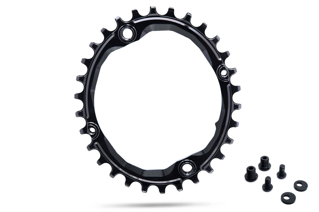 AbsoluteBlack klinge 30t ø104 single oval sort