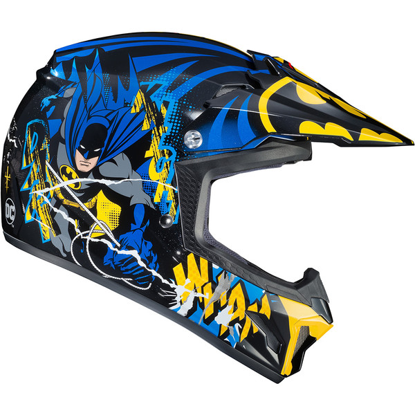 HJC - Casque Enfant CL-XY II Batman DC Comics MC23 / Bleu / Jaune / Rouge / Noir