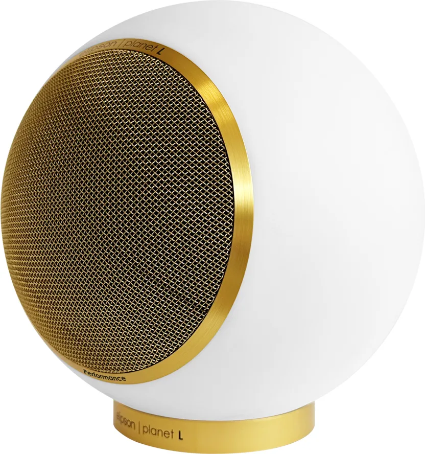Elipson Planet L Performance Blanc mat Gold (la pièce) Enceintes bibliothèque