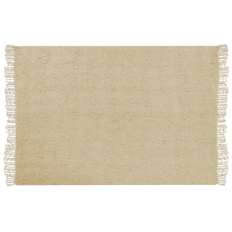 VELLA - Deken - Beige - 150 x 200 cm - Katoen
