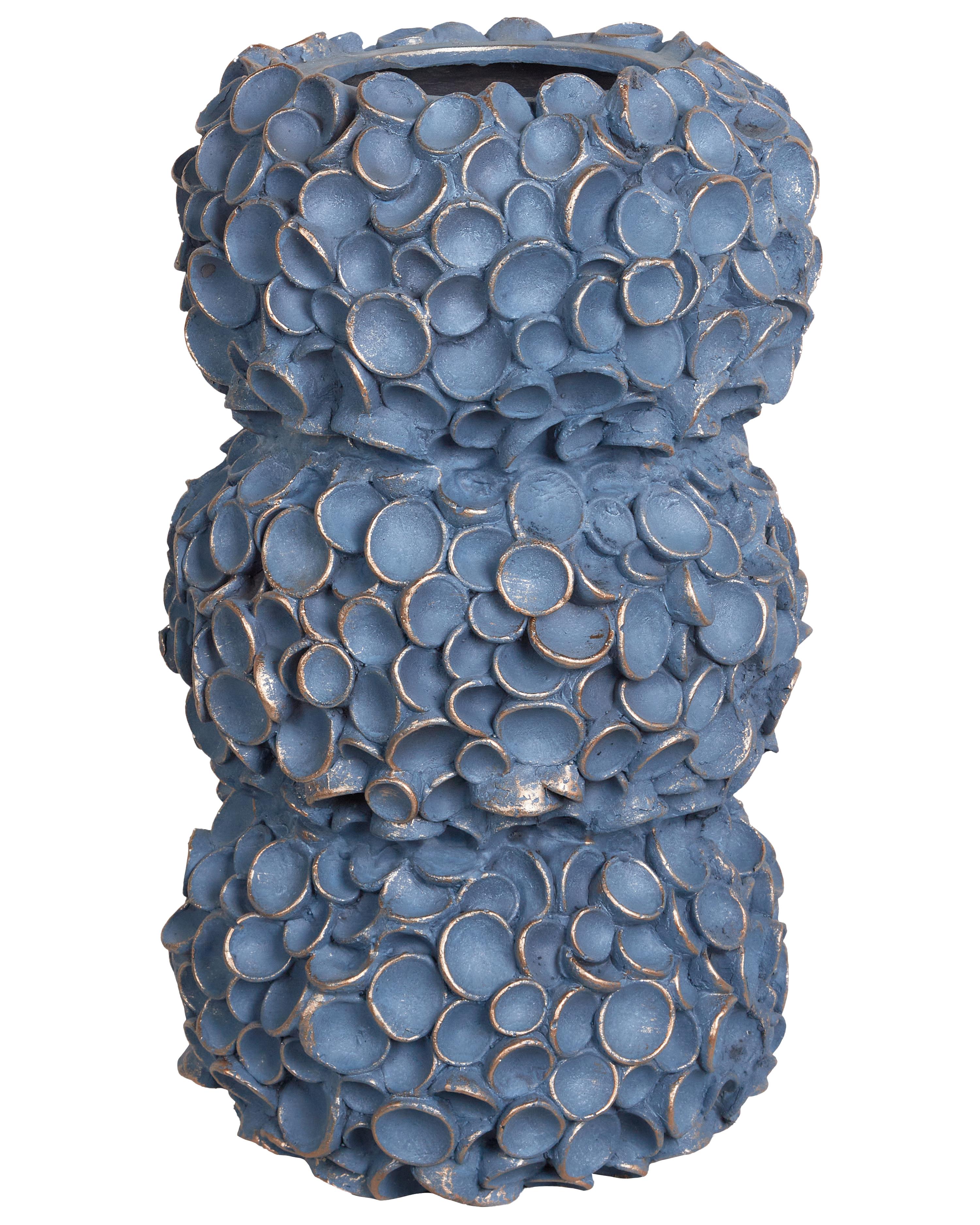 Bloemenvaas MUZAKI Keramiek 52 cm Blauw