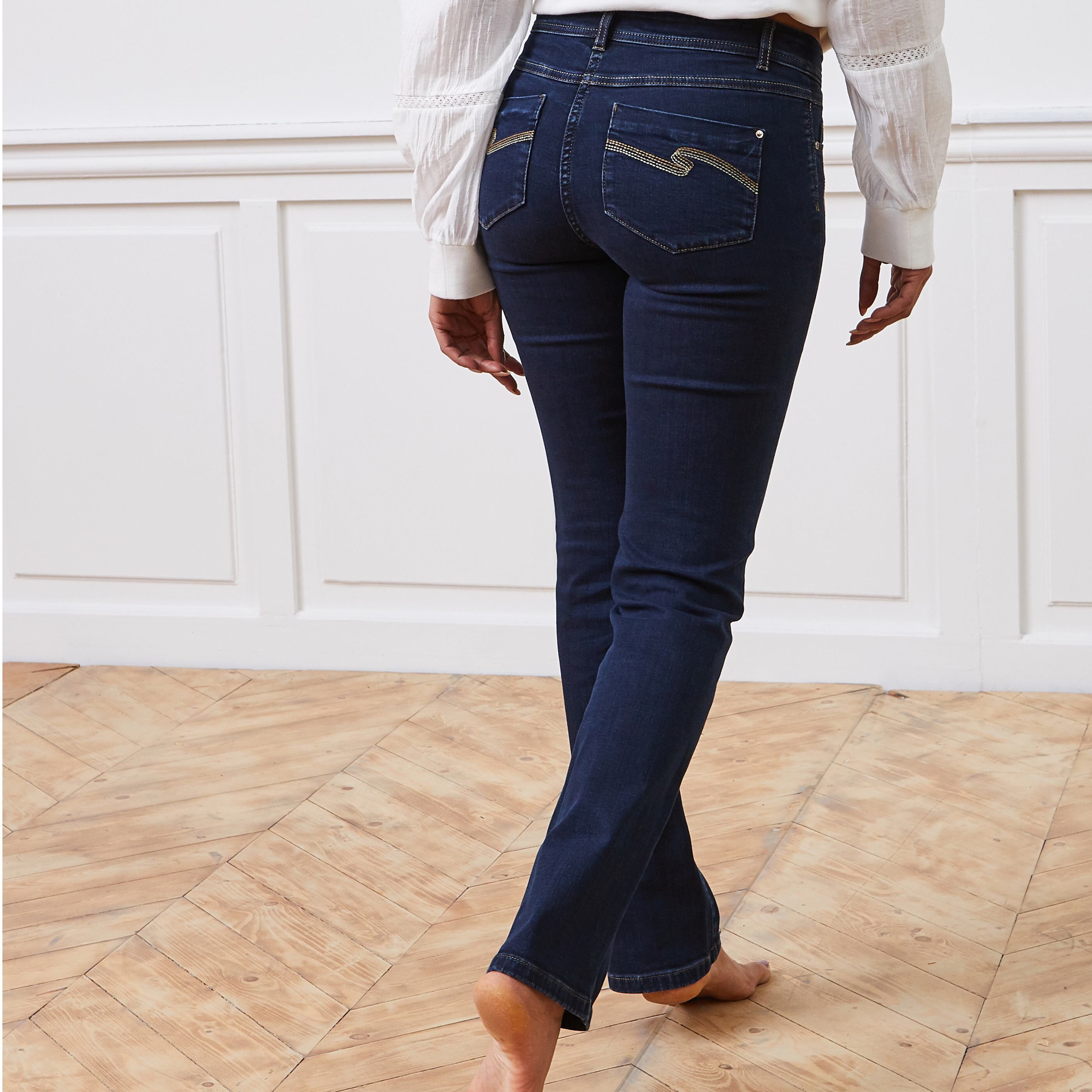 Jean droit NEW YORK femme - DARK RINSE