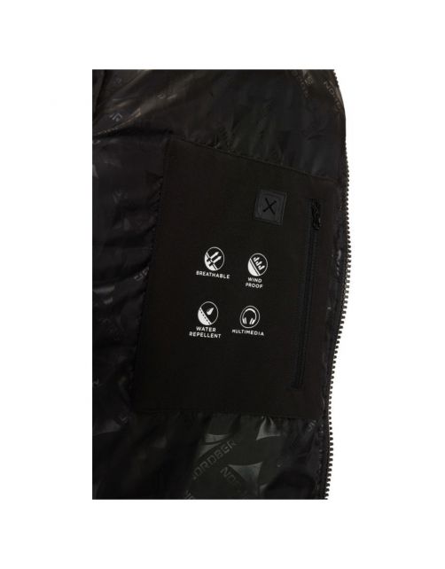 Nord Berg Padded Softshell Sjurd Heren Zwart - Vrijetijdskleding