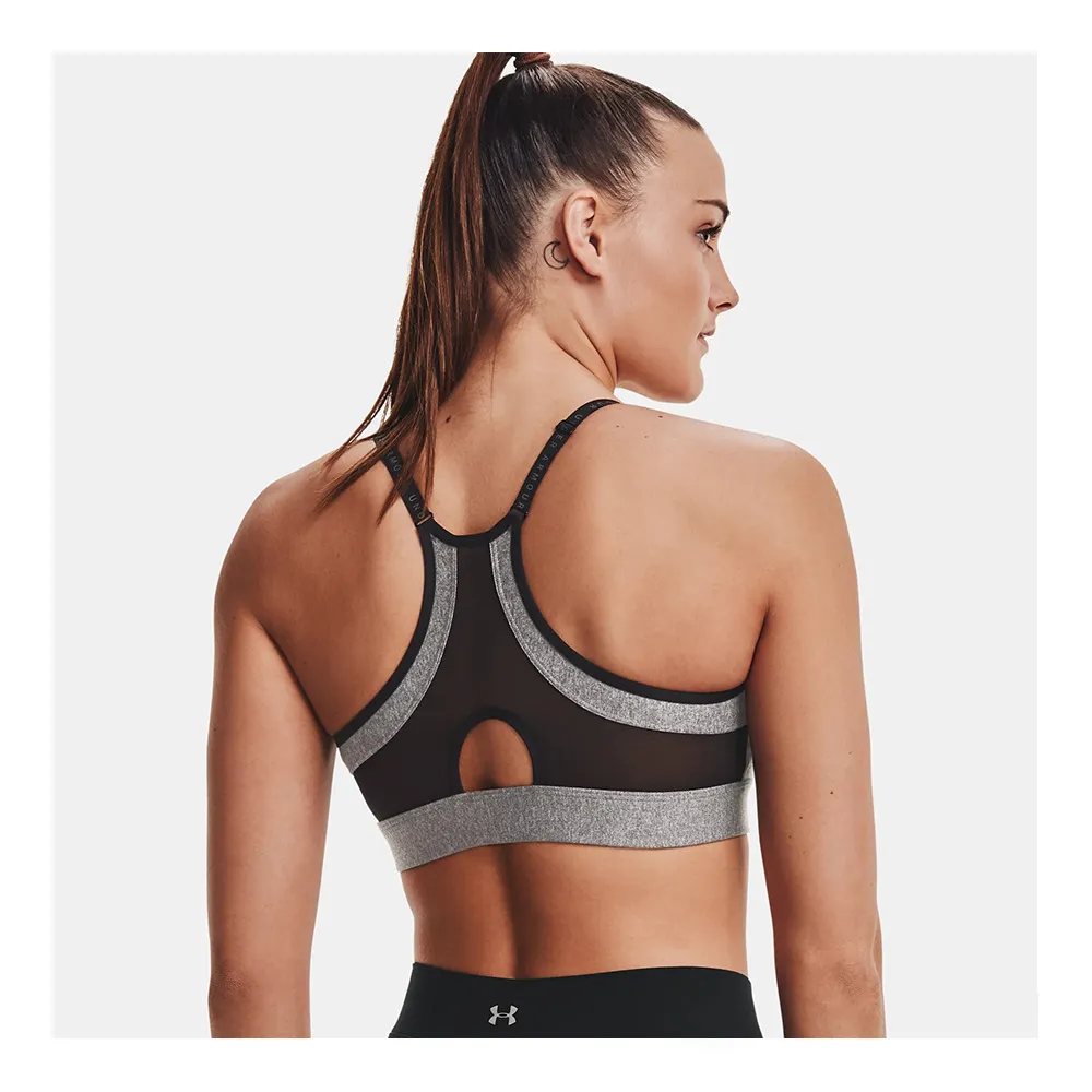 Under Armour INFINITY LOW HTR COVER - Brassière Femme gray
