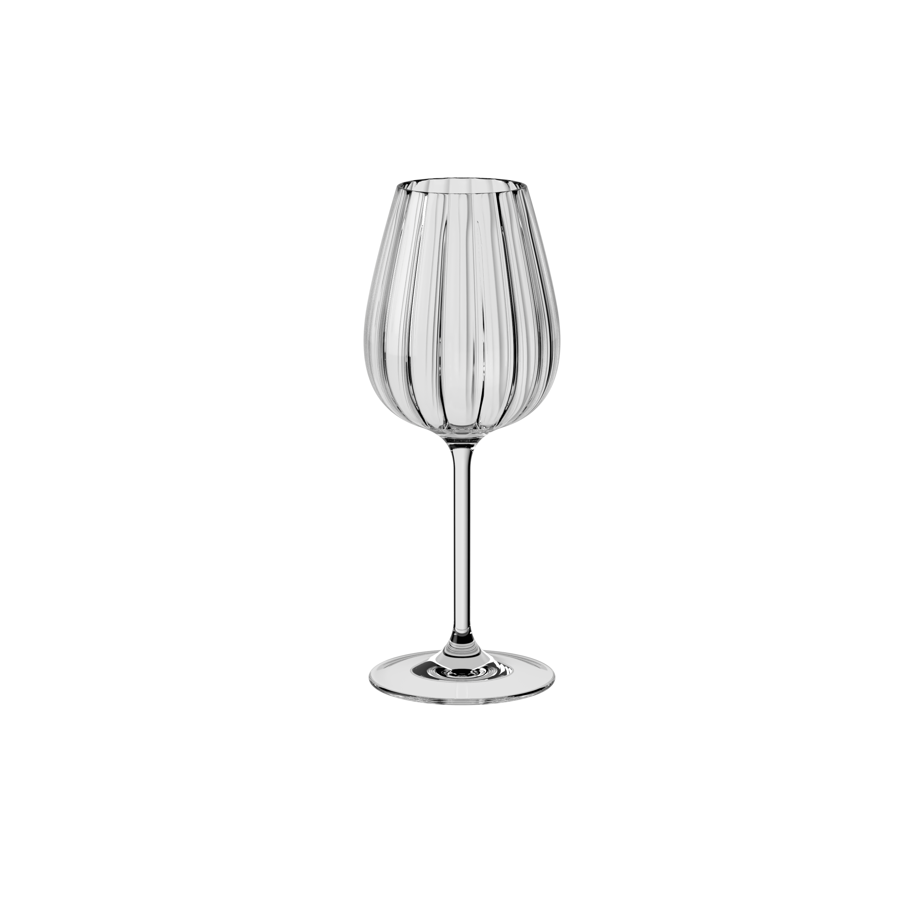 Rose Garden White wine glass Clear, 4.1 oz, crystal glass
