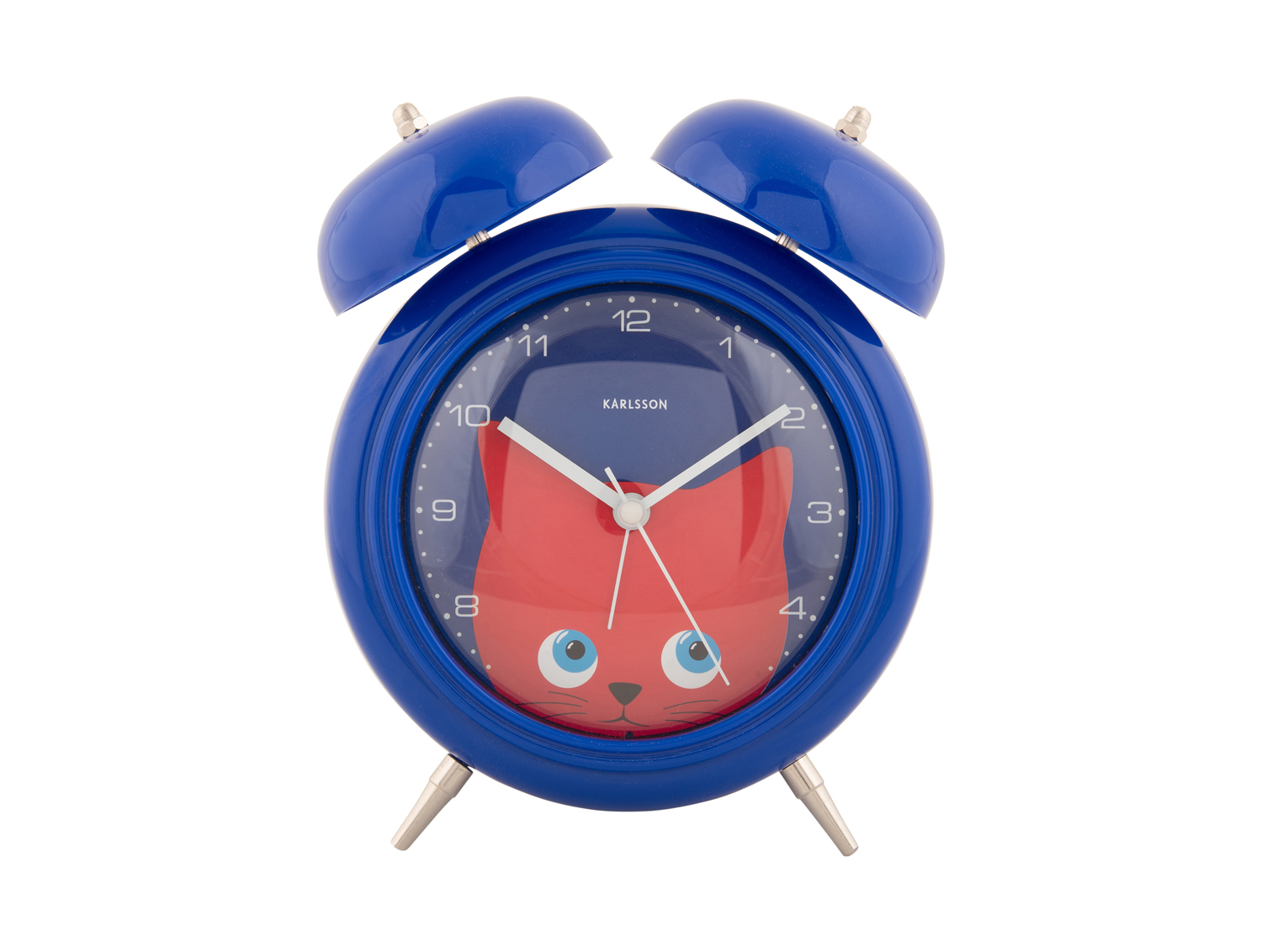Alarm clock Peekaboo Cat dark blue
