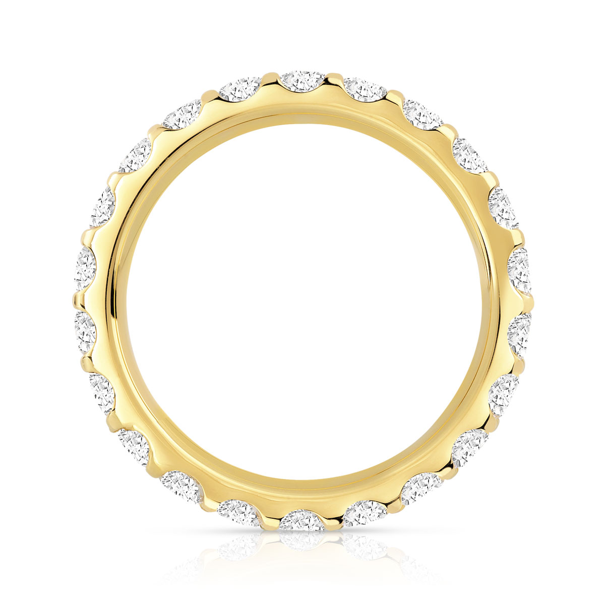 Alliance or 750 jaune diamant H/P1