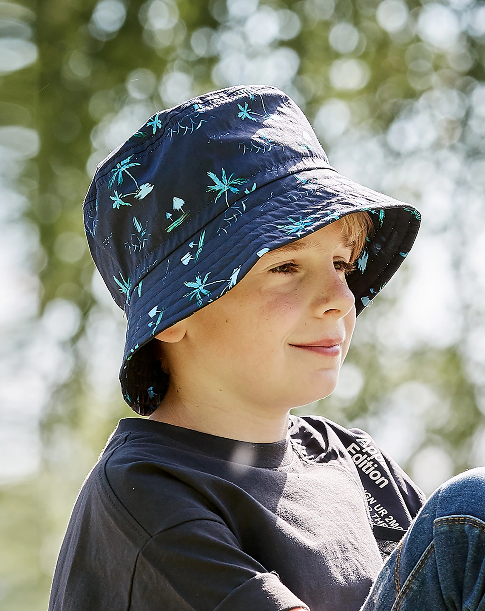 Fischerhut PALME in navy/mint