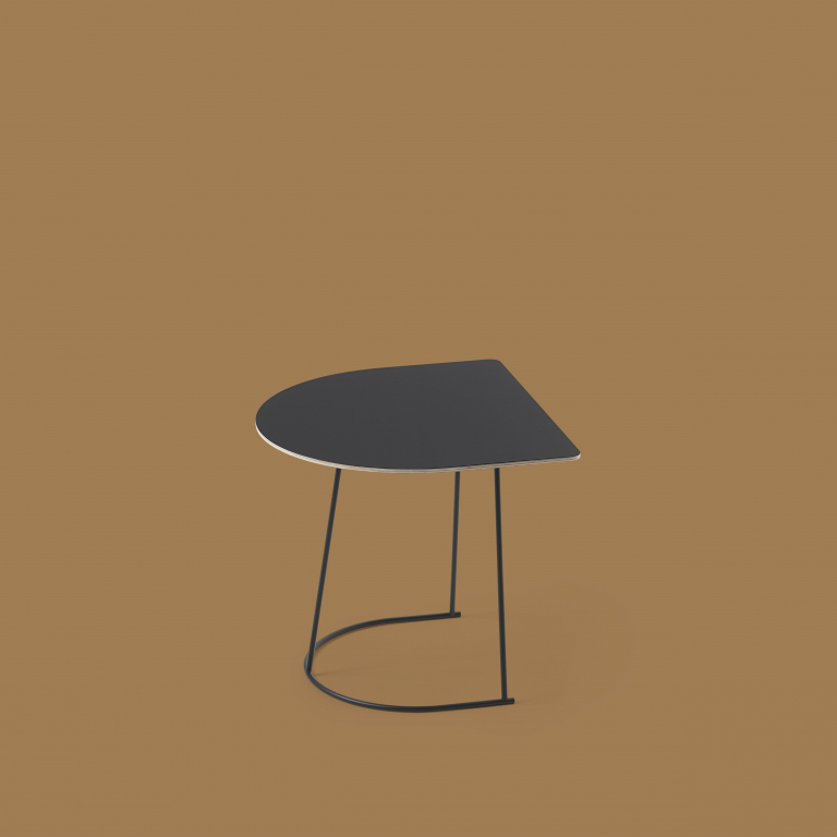 Muuto Airy Half Size bijzettafel 44x39 Grijs