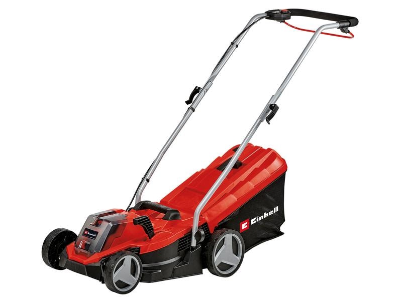 Einhell Akku-Gartengeräte-Set GE-CM 18/33 Li   GC-CT 18/24 Kit aus Rasenmäher, Rasentrimmer, Akku und Ladegerät