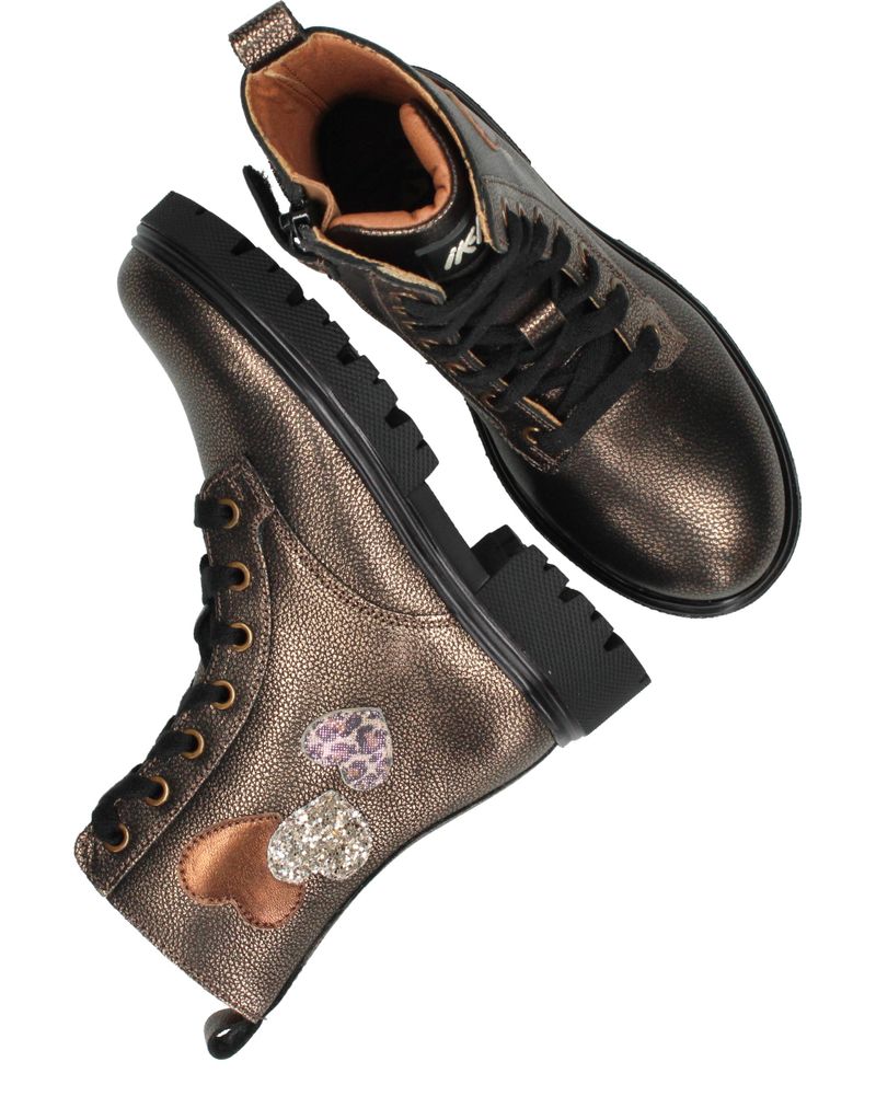 IK-KE Veterboots Goud Meisjes