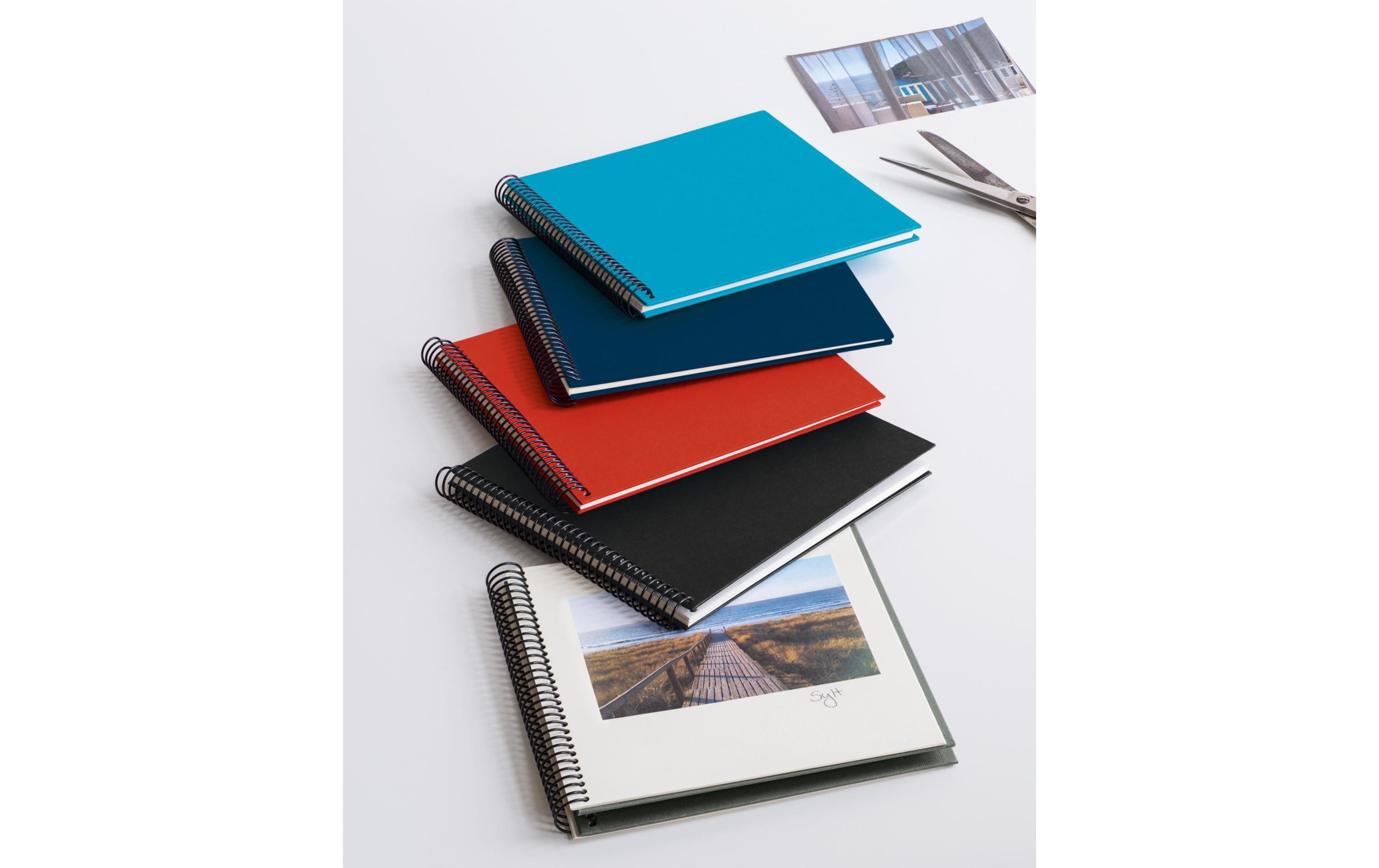 Fotoalbum 17 x 17 cm Schwarz, 20 cremeweisse SeitenAlbum für Ihre schönsten Fotos und Erinnerungen