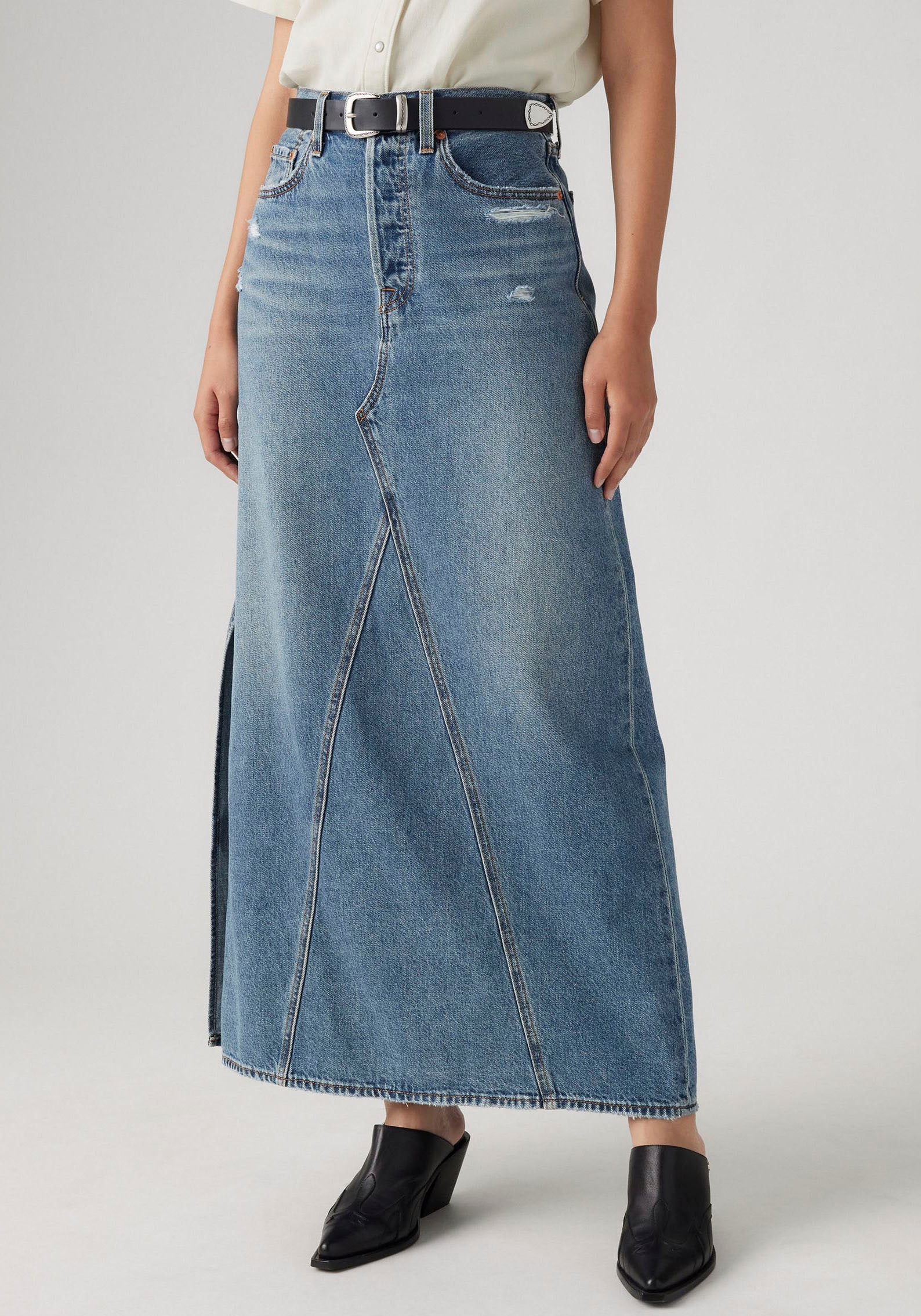 Levi's® Jeansrock »ICONIC LONG SKIRT« im Five-Pocket Style