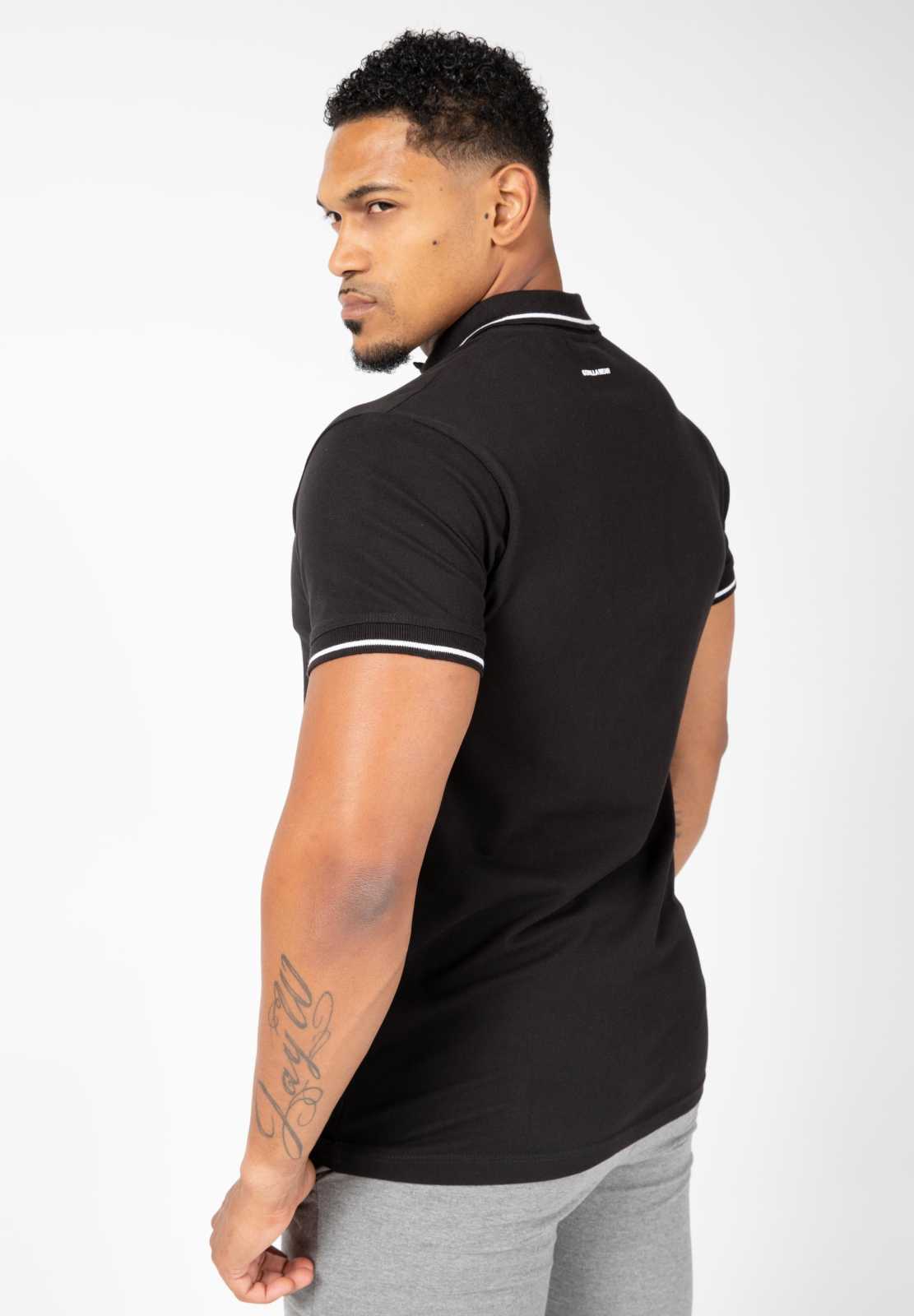 Gorilla Wear Delano Polo Blanco Negro
