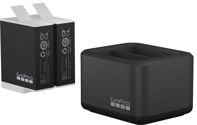 GoPro Dual batterioplader + 2 batterier