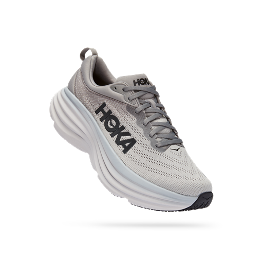Hoka Bondi 8 Sneakers, Sharkskin/Harbor Mist, 42 2/3
