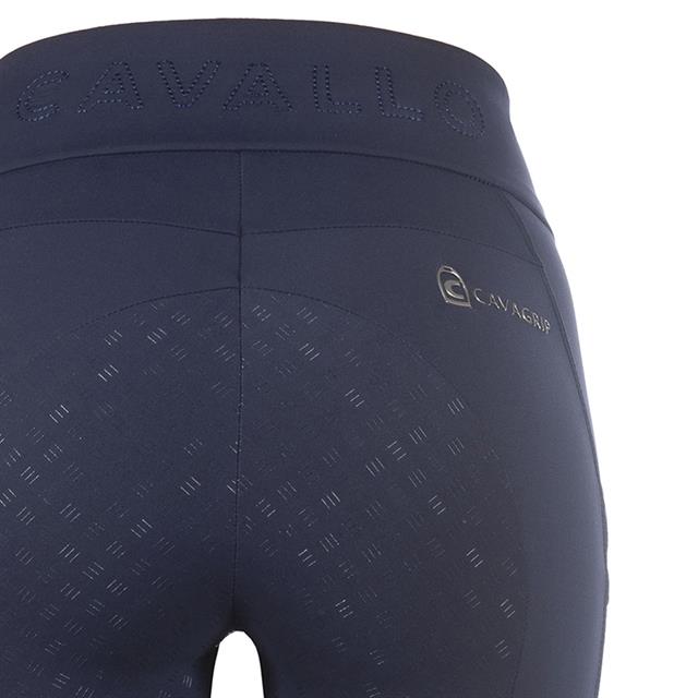 Paardrijlegging Cavallo CAVALLeah Grip RL Full Grip Donkerblauw