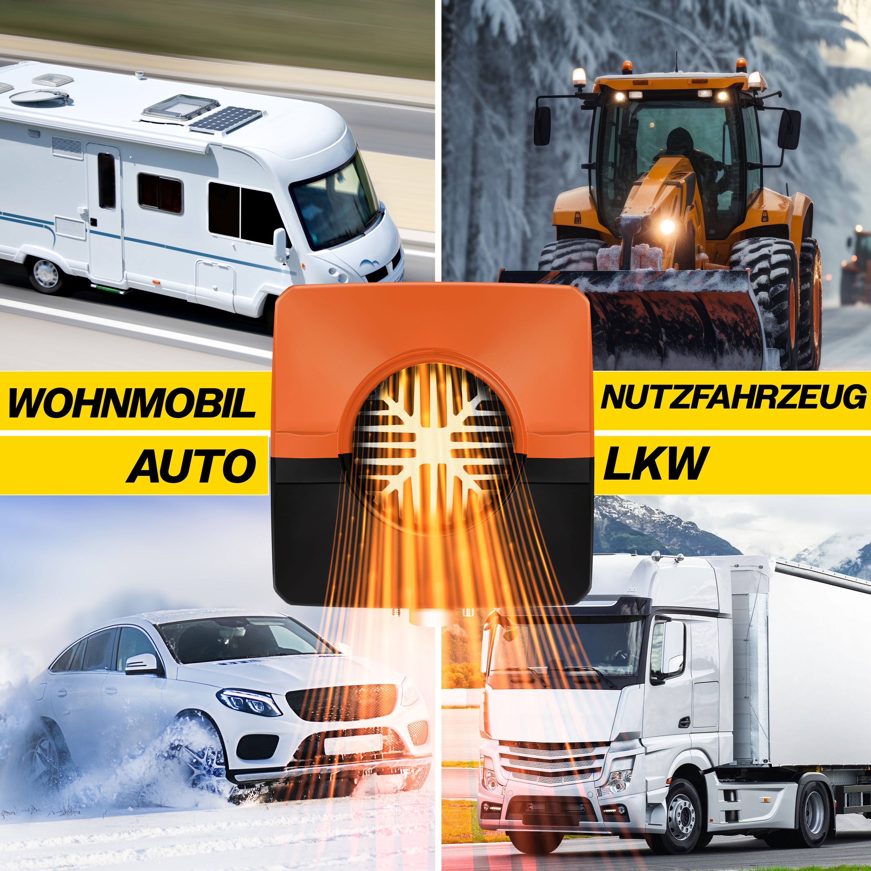 KESSER® Standheizung 5 & 8KW für Diesel | Diesel-Heizung mit LCD-Display und Fernbedienung | Lufterhitzer mit Schalldämpfer für Auto PKW LKW Wohnmobil | Heizung & Timer sowie Thermostat | 12V/24V KFZ