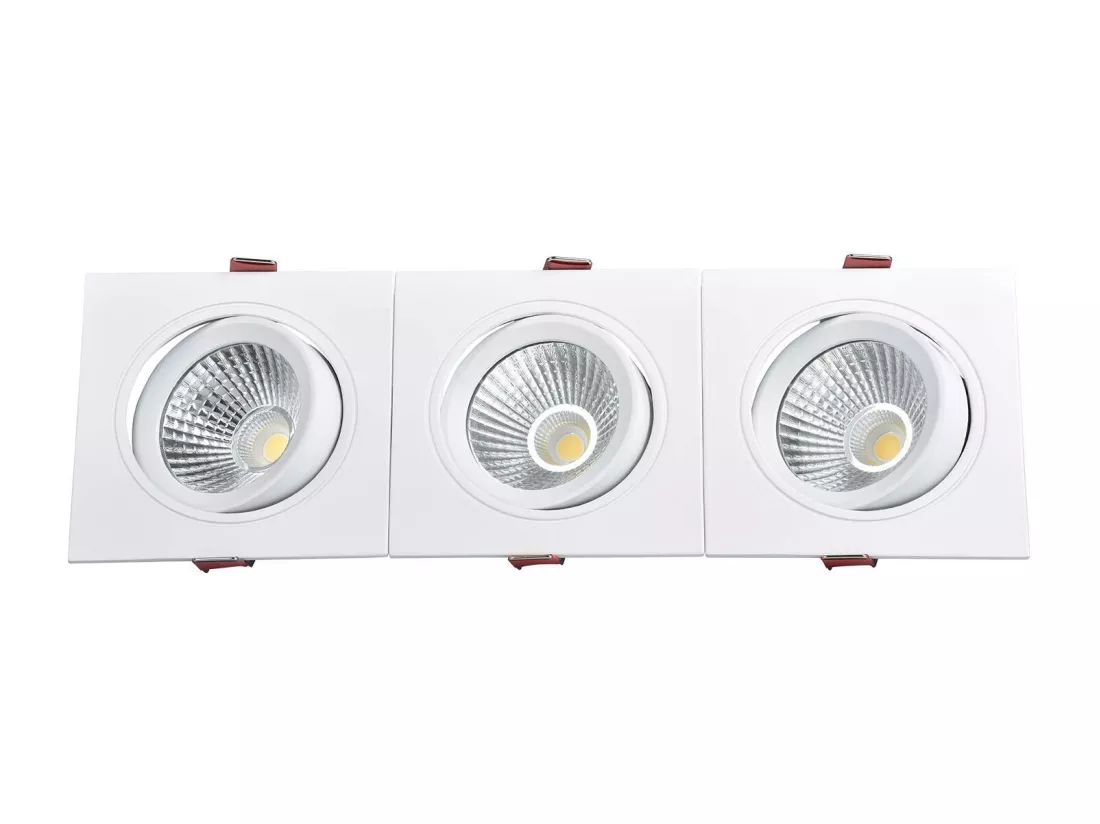 Spot Downlight LED 45W Rectangulaire Madison Coupe 400x120 mm 3000K Blanc chaud