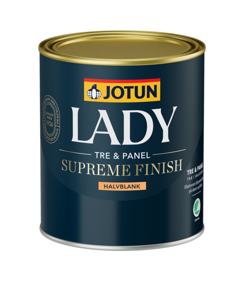 MALING JOTUN LADY SUPREME FINISH 40 HALVBLANK HVIT-BASE 0,68