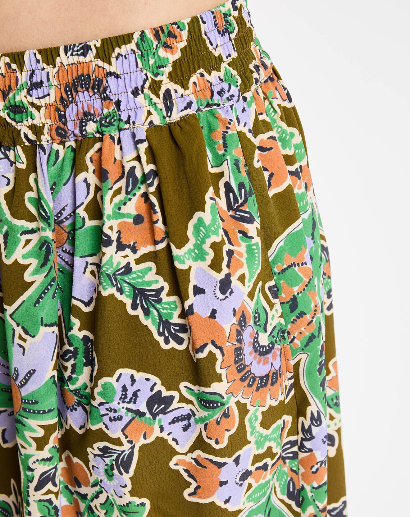 Jodhpur Jupe Rocha print fleurs multicolore
