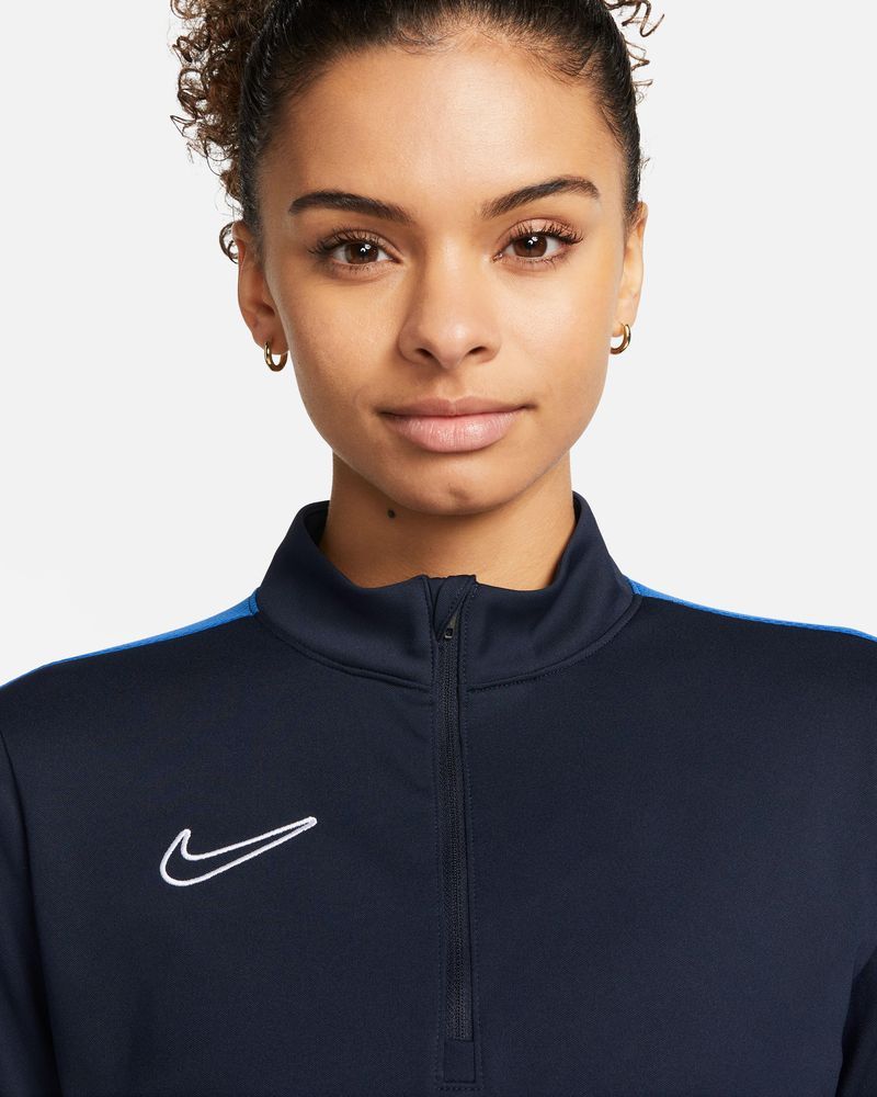 Haut d'entrainement 1/4 Zip Nike Academy 23 Bleu Marine & Bleu Royal pour femme