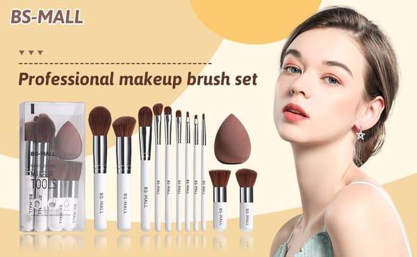 BS26 - BS-MALL 15 st. eksklusive Makeup / makeup børster av beste kvalitet