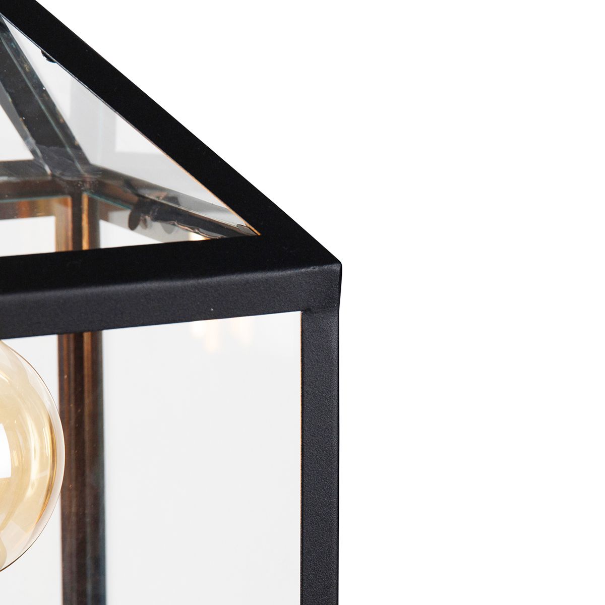 Smart buiten hanglamp zwart IP23 incl. Wifi G95 - Amsterdam