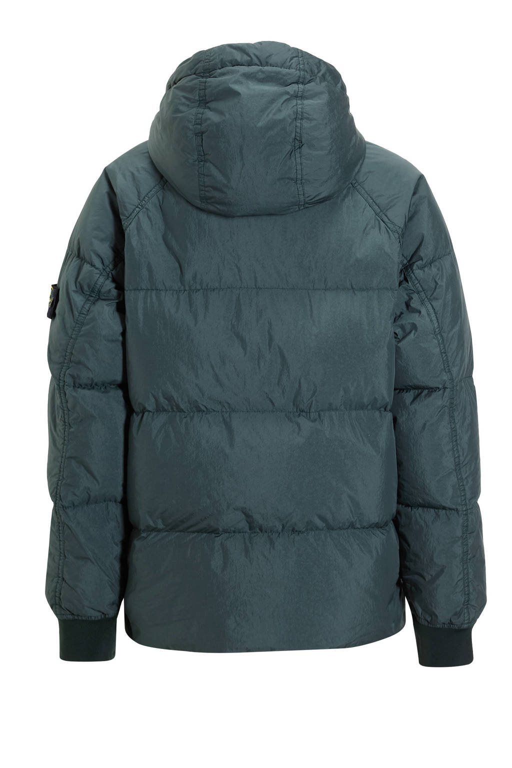 Stone Island gewatteerde winterjas petrol