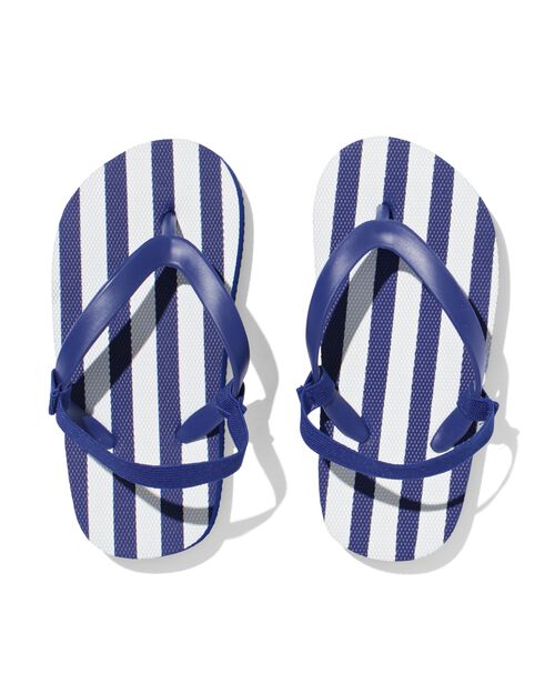 tongs enfant rayures bleu