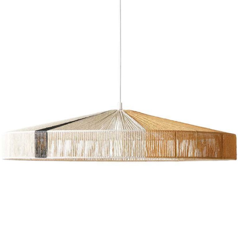 HKliving Rope hanglamp Ø70 black stroke