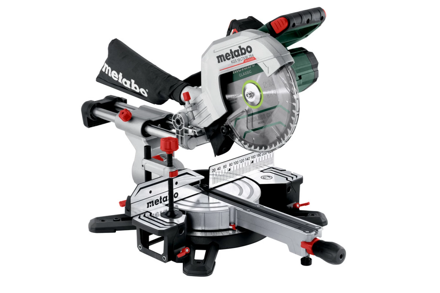 Metabo KGS 18 LTX BL 254 LiHD Accu afkortzaag set (1x 4Ah) - 254 x 30 mm