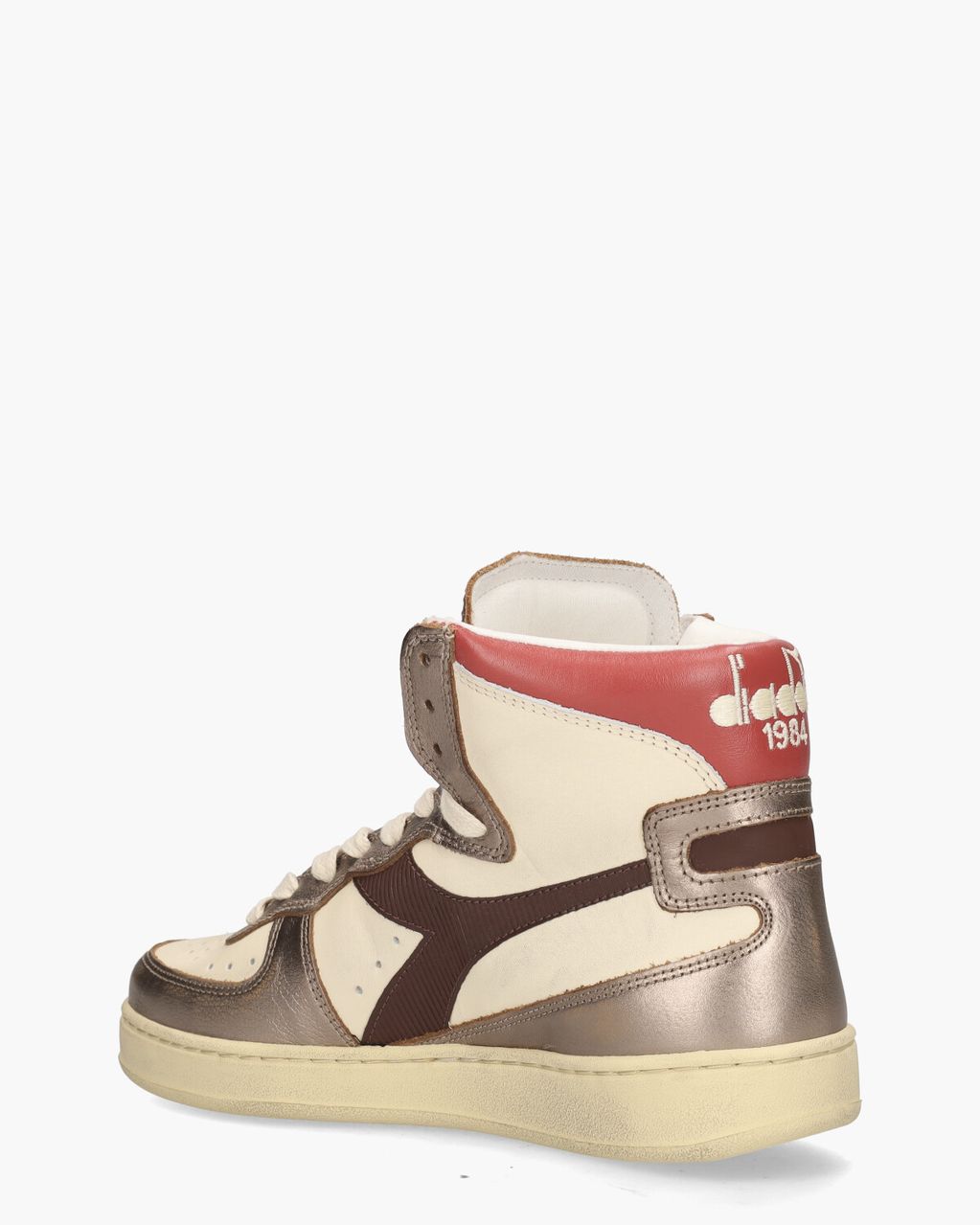 Diadora Heritage Mi Basket Metal Mixed Used Crème/Multicolour Damessneakers