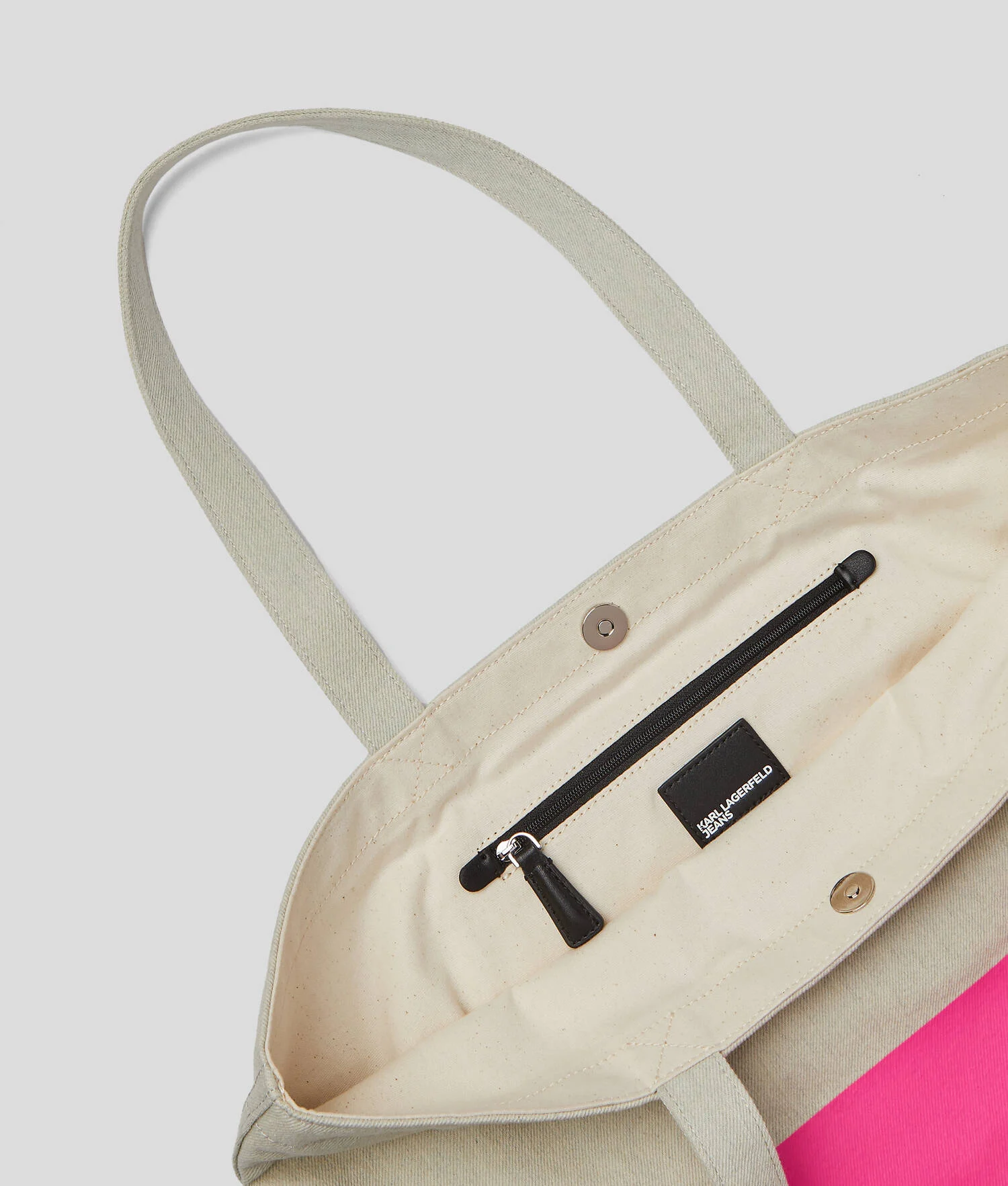 SAC SHOPPER AVEC LOGO KLJ ENCADRÉ