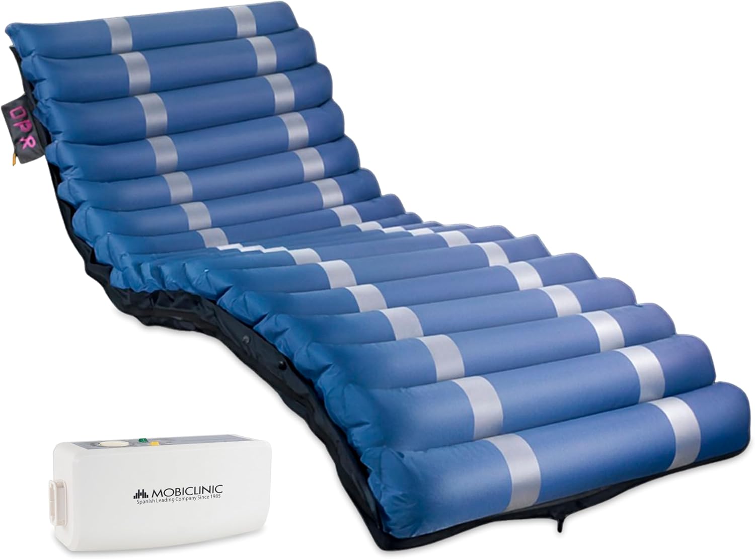 Mobiclinic® pro, Anti-dekubitus-matratze, Wechseldruckmatratze, 198x86x12, 8cm mobi 3, Europäische Marke, Matratze Luftkissen antidekubitus, Geeignet für gelenkbetten, Ersatzzelle, Bis 135 kg, Blau