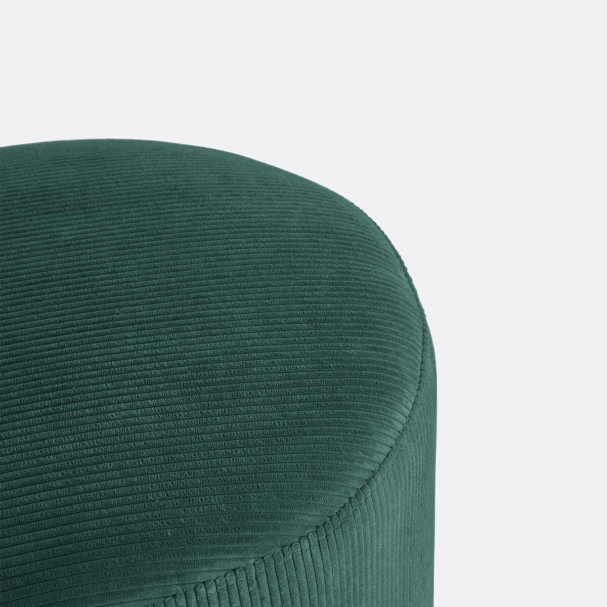 LA REDOUTE INTERIEURS<br>Puff com nervuras de veludo, Séméon