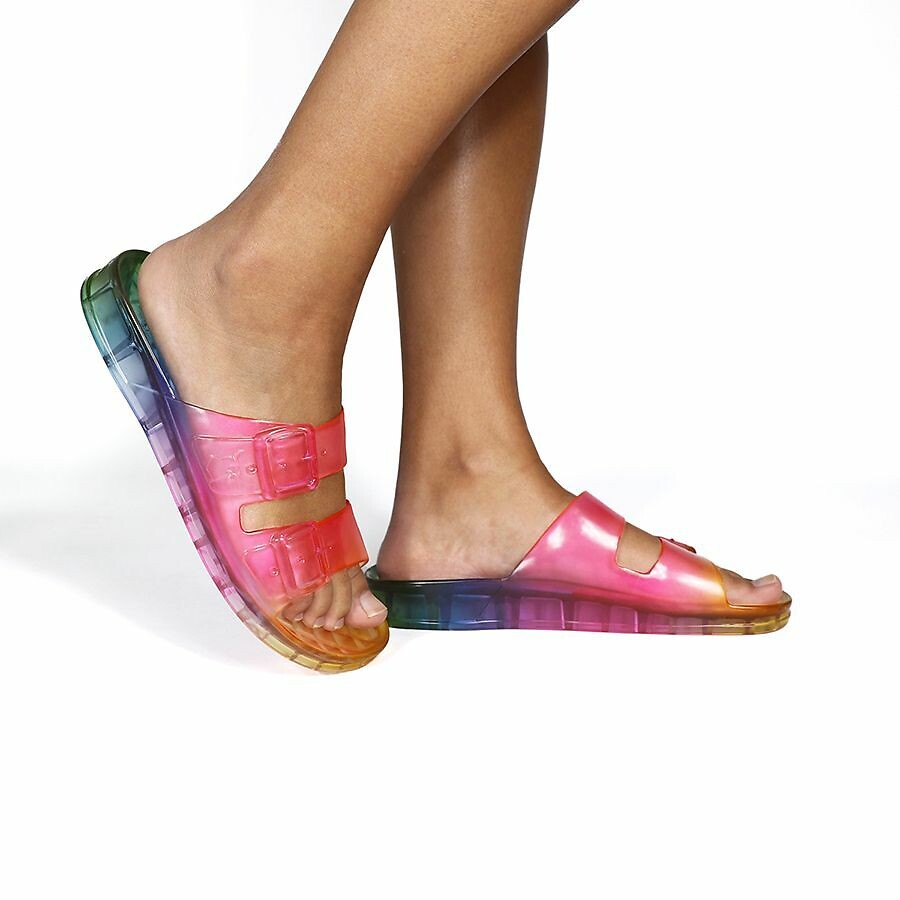 CACATOES<br>Mules transparentes com alça dupla Anjo