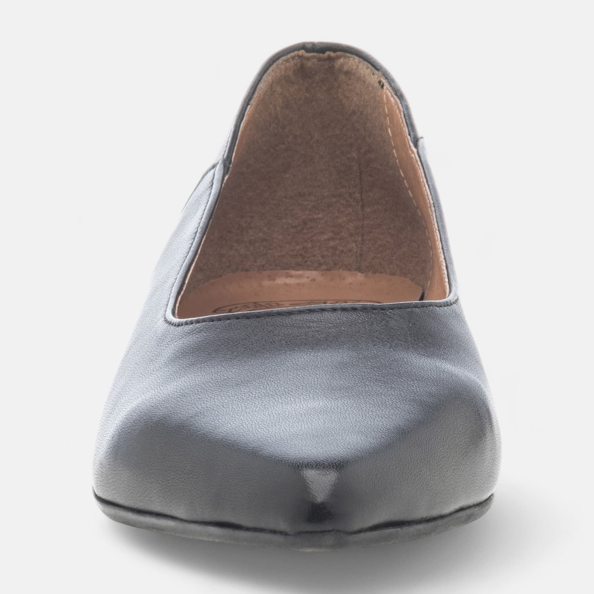 Ballerines Femme en cuir noir