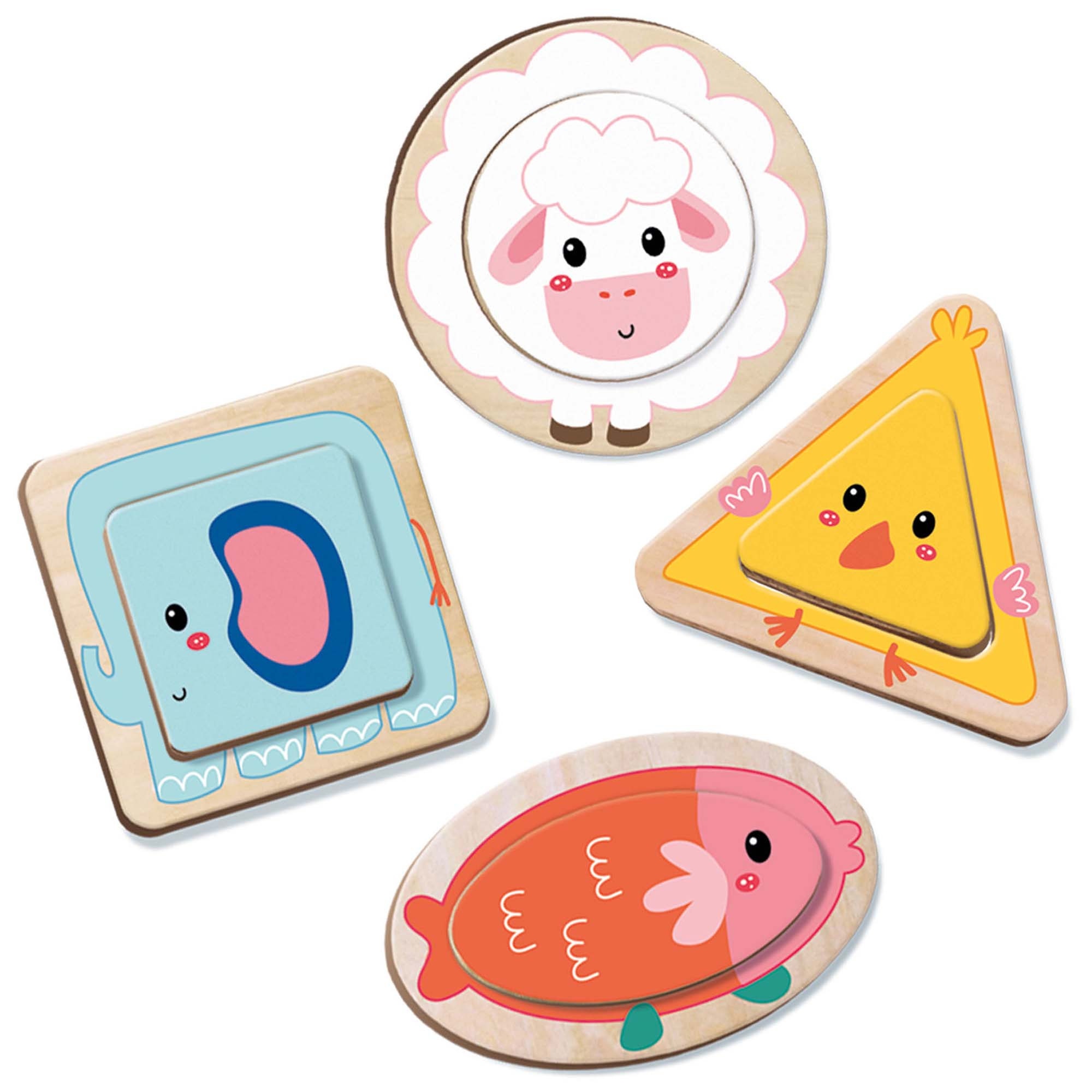 Tiny Talents by SES Duo vormenpuzzel multi