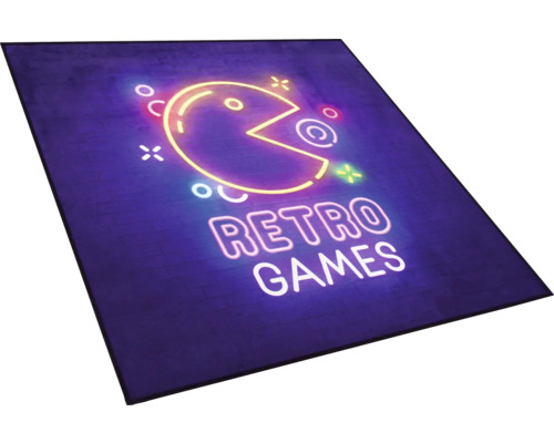Tapijt Gaming Pac-Man Retro Games 100x100 cm
