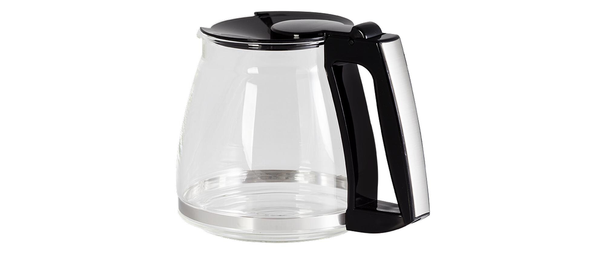Kaffeekanne Optima 1 l, SchwarzErsatzglaskanne aus Glas