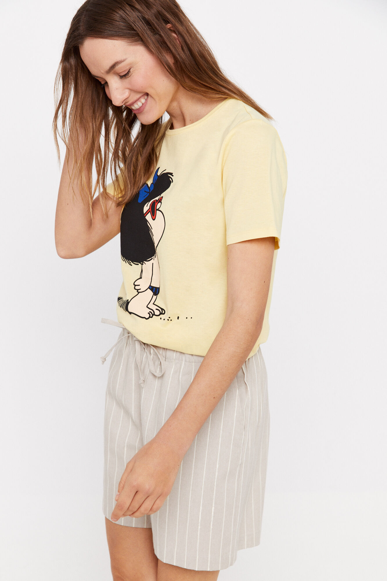 Camiseta com saia - Amarela